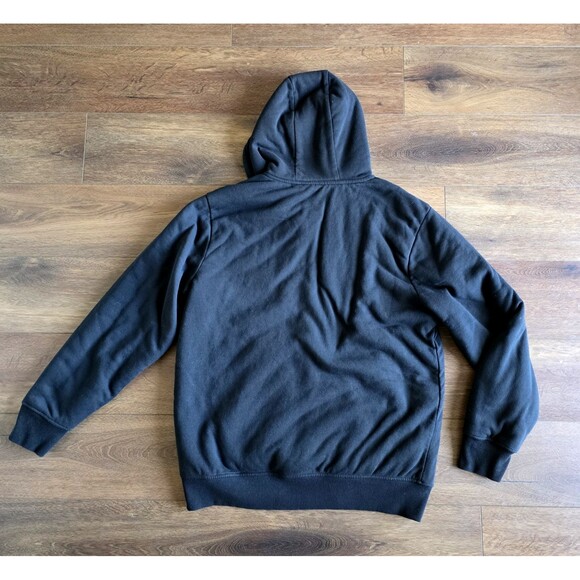 Weatherproof Vintage Hoodie Mens XL Black Sherpa Lined Full Zip Jacket - Picture 3 of 13